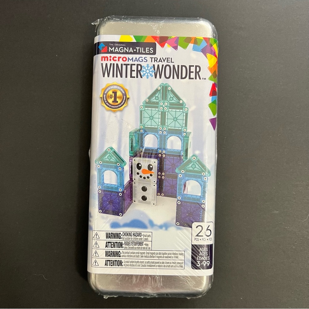 Magna-Tiles MicroMags Travel Winter Wonder Building Set